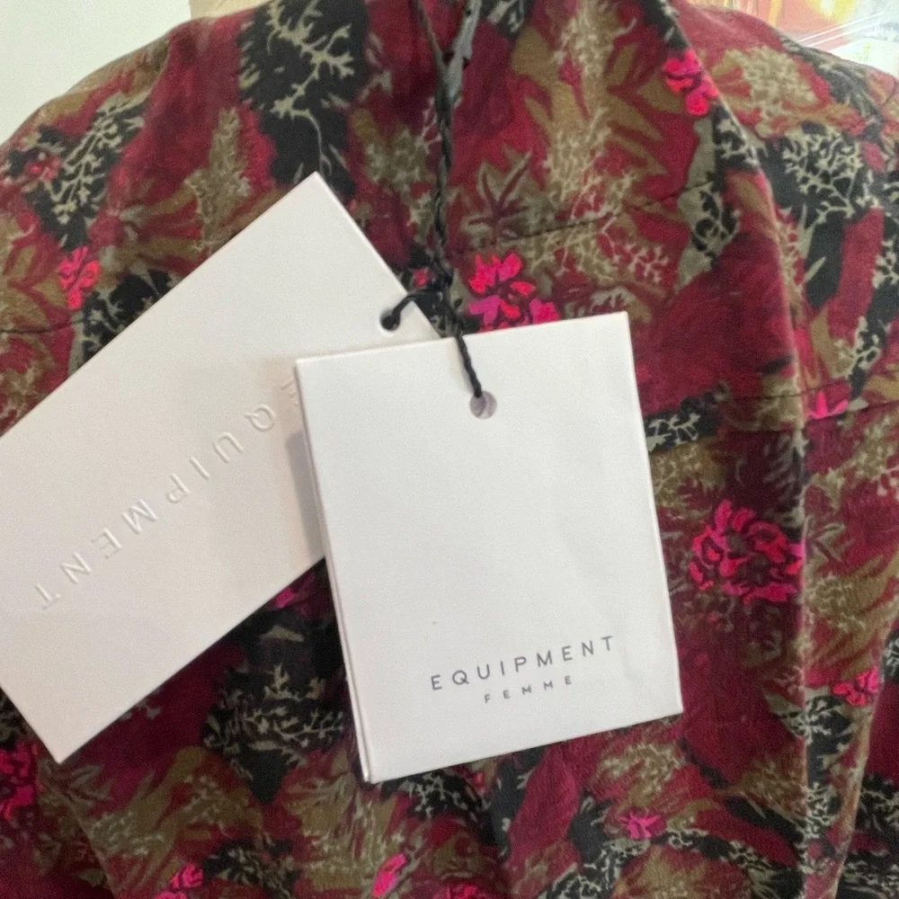 EQUIPMENT TEODORA ARCHIVAL SILK FLORAL DRESS - Picture 16 of 16